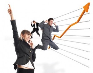 chefs d'entreprise et succès du réseau d'affaires